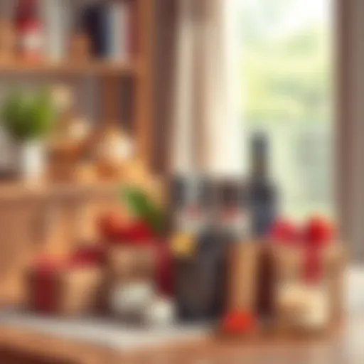 Thoughtfully arranged gift set for new homeowners