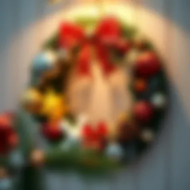 Creative DIY Christmas wreath with unique decorations