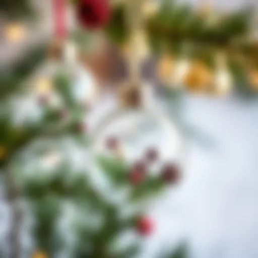 Festive ornaments made from natural materials