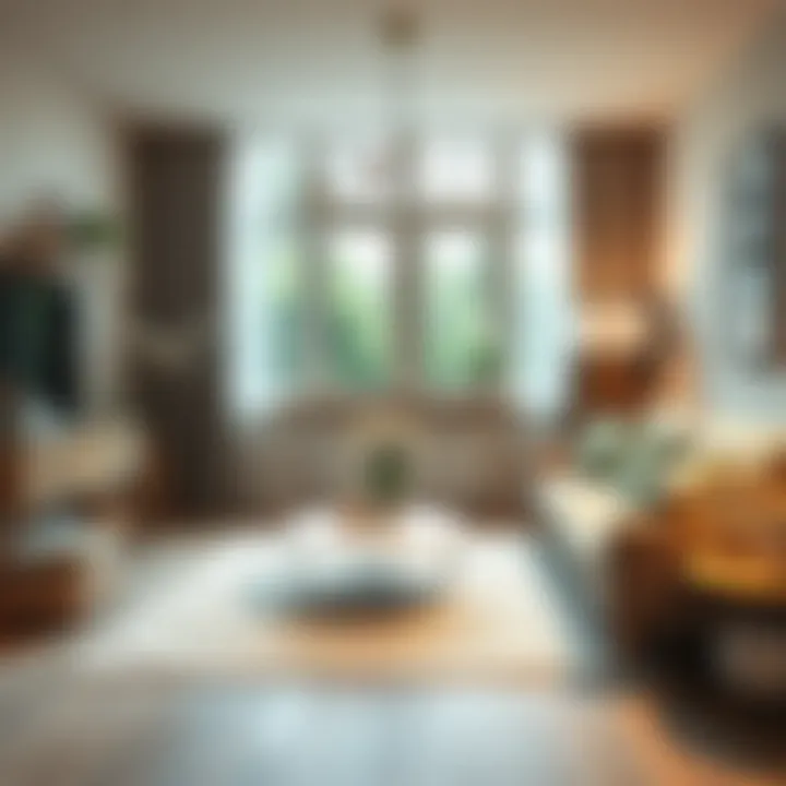 Cozy Living Space A cozy living space featuring unique material combinations and textures