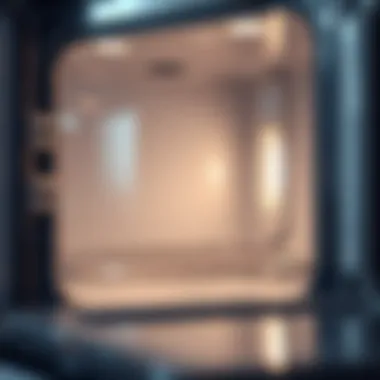 A sparkling clean oven interior showcasing pristine surfaces