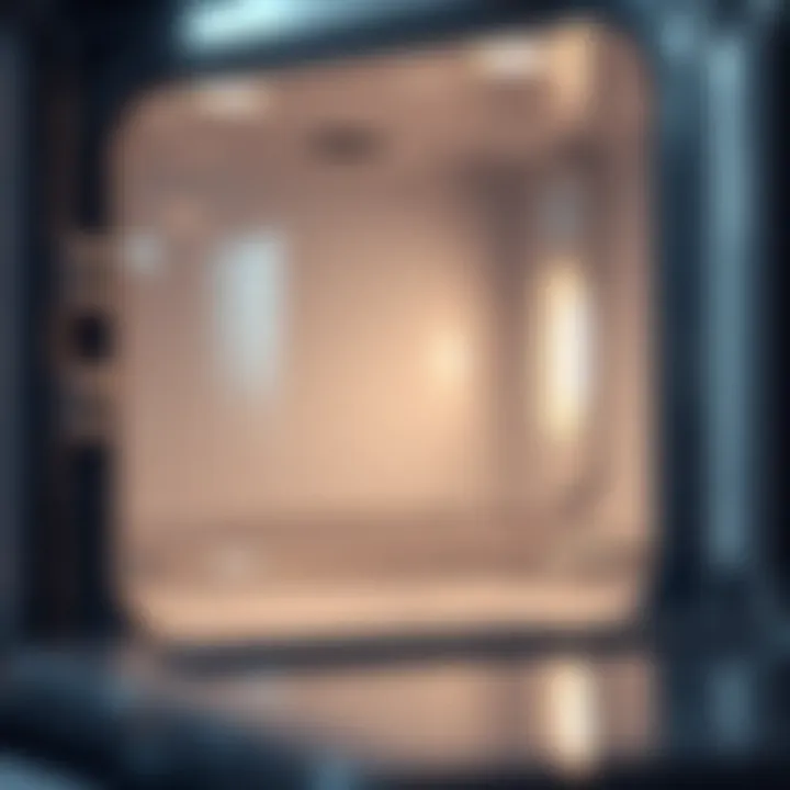 A sparkling clean oven interior showcasing pristine surfaces