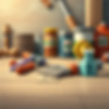 Tools and materials for floor maintenance