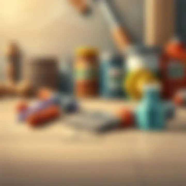 Tools and materials for floor maintenance