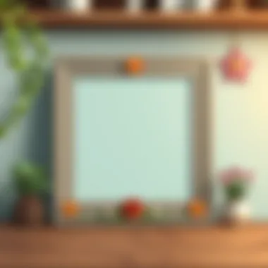 A personalized photo frame decorated with unique designs