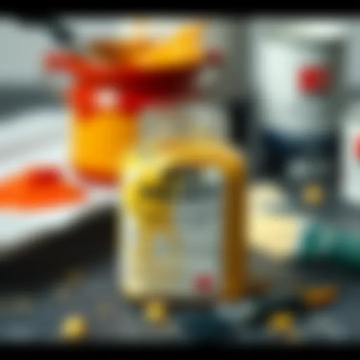 Precautions to consider when dealing with oil paint.