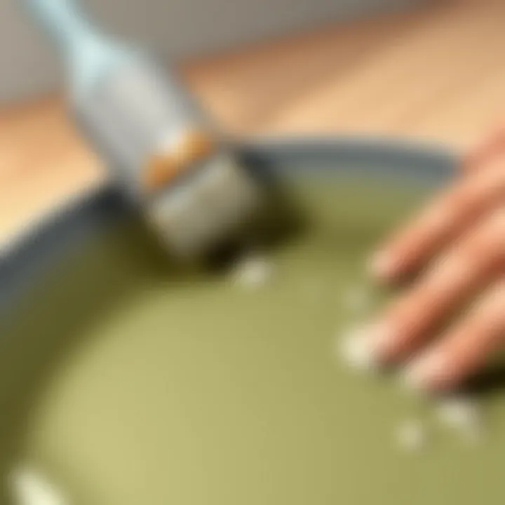 Scrubbing burnt Teflon surface