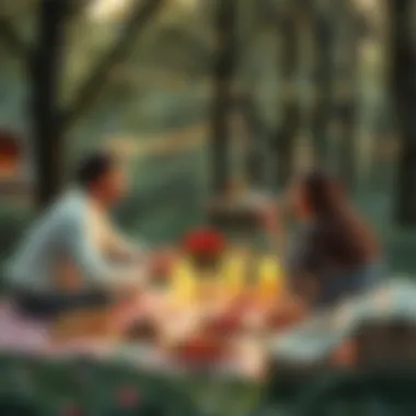 Romantic Picnic Experience A scenic outdoor picnic setup, highlighting romantic experiences.