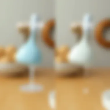 Before and after results of silicone cleaning