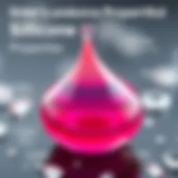 Illustration showing the properties of silicone