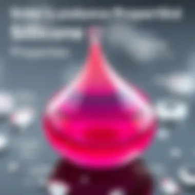 Illustration showing the properties of silicone