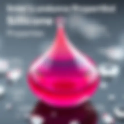 Illustration showing the properties of silicone