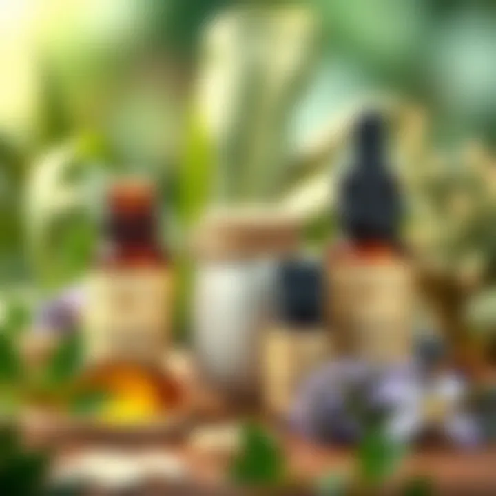 An assortment of essential oils known for repelling mosquitoes