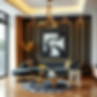 Black and Gold Harmony in Modern Decor Elegant black and gold color combination in modern interior design.