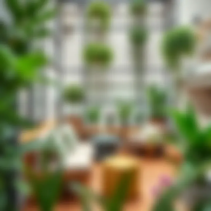 Stylish Small Balcony Design Stylish small balcony with green plants and cozy seating