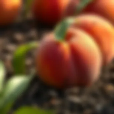 Soil preparation for peach seed planting