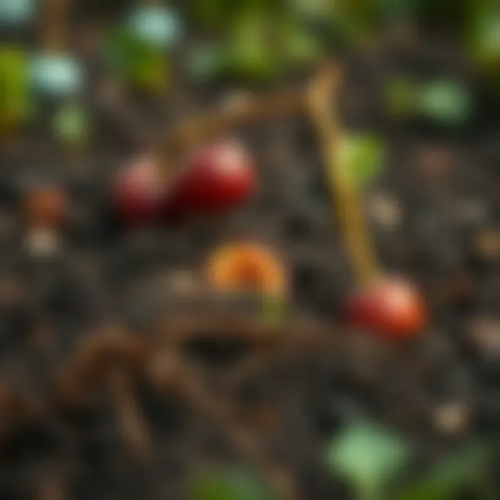 Soil preparation for plum seed planting