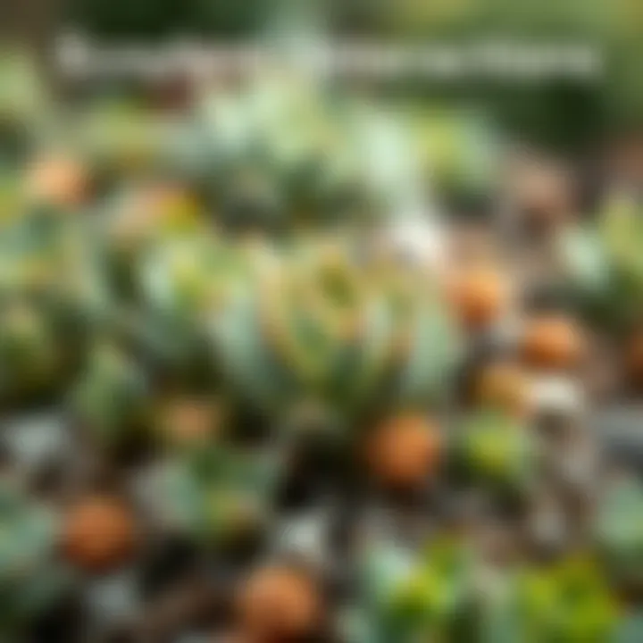 An infographic displaying the ecological relationships of succulents.