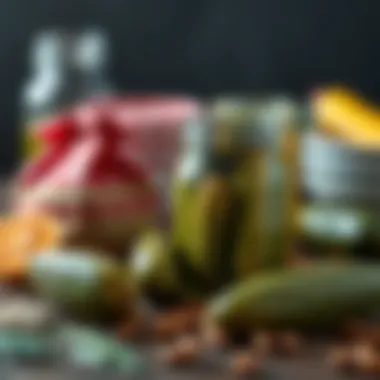 Fresh ingredients for revitalizing pickles