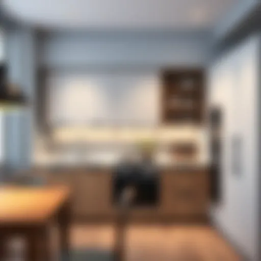 Sleek modern kitchen cabinet design highlighting minimalism and elegance.