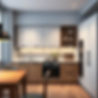 Modern Cabinet Design Sleek modern kitchen cabinet design highlighting minimalism and elegance.