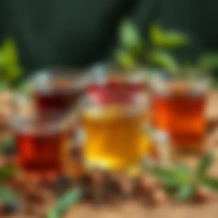 A selection of high-quality tea varieties