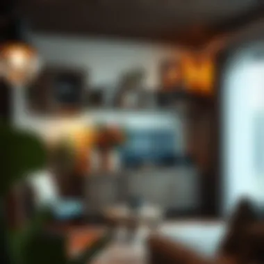 Cozy Living Space with Rustic Television Unit Rustic television unit complementing a cozy living space