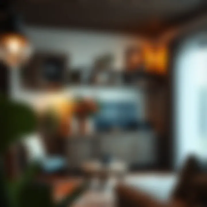 Cozy Living Space with Rustic Television Unit Rustic television unit complementing a cozy living space