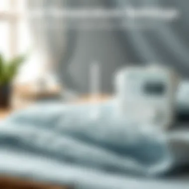 A guide showcasing the proper temperature settings for different fabrics.