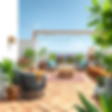 Stylish and Unique Terrace Decor Stylish terrace with unique decor elements