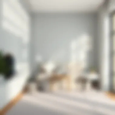 Minimalistic decor style in a compact bedroom