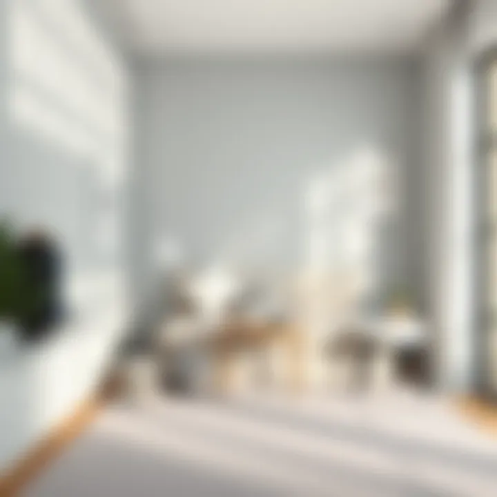 Minimalistic decor style in a compact bedroom