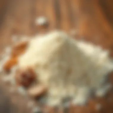 Components of a non-dusty mixture for artistic projects