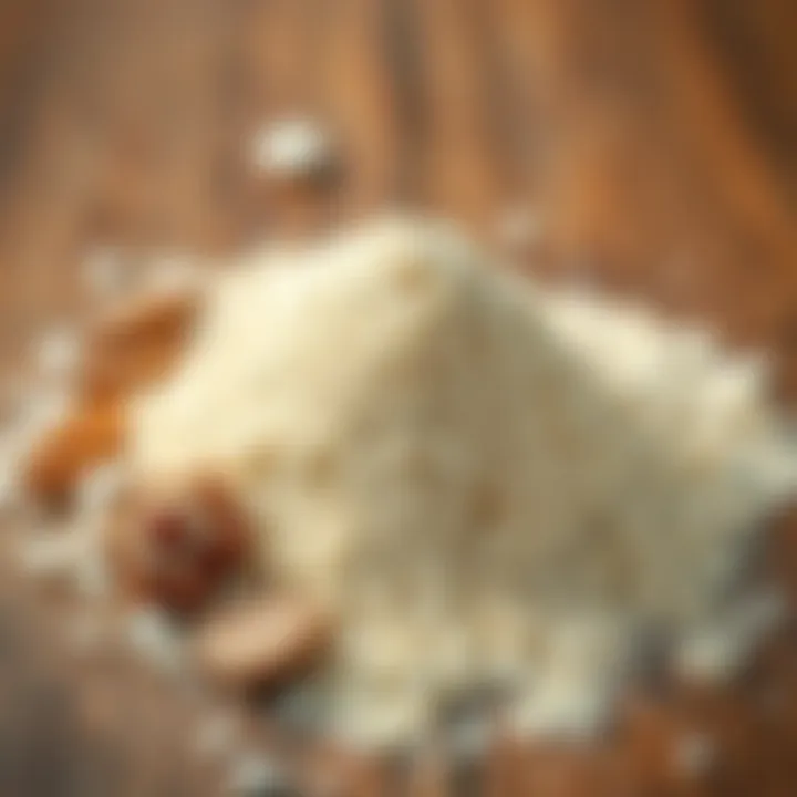 Components of a non-dusty mixture for artistic projects