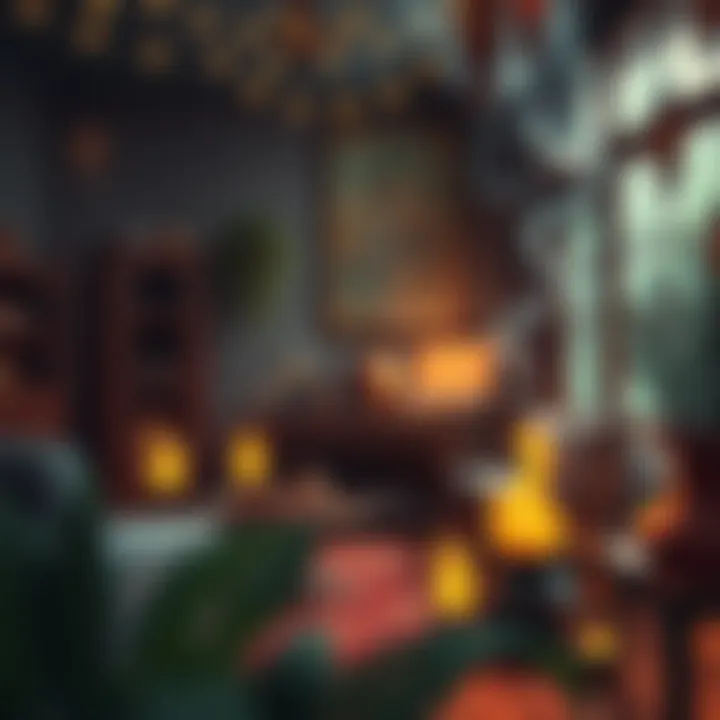 An inviting room filled with aromatic incense