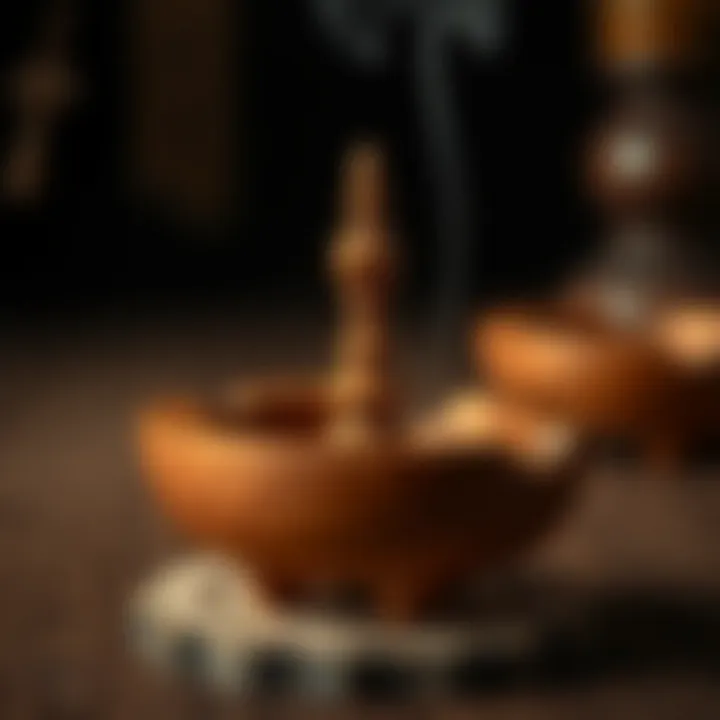 Wooden Incense Holder Traditional wooden incense holder showcasing craftsmanship