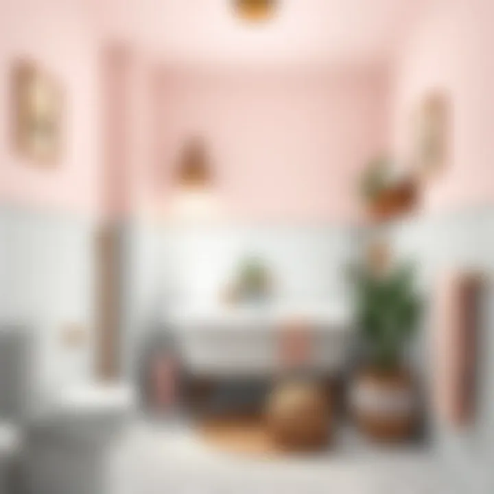 Aesthetic Color Palette for Small Spaces Aesthetic color palette in a small bathroom