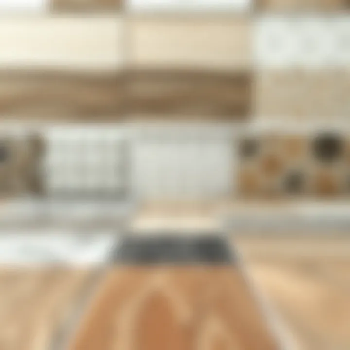 Diverse Skirting Tile Materials Variety of materials used for skirting tiles in modern interiors