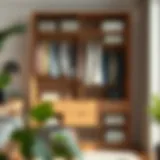 Elegant wardrobe organization with stylish storage solutions