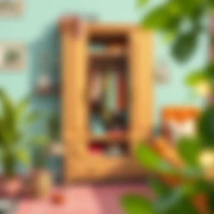 Aesthetic Wardrobe Styling Aesthetic touch in wardrobe styling with vibrant colors