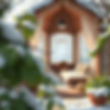 Cozy Reading Nook Inspiration Cozy reading nook in a winter garden setting