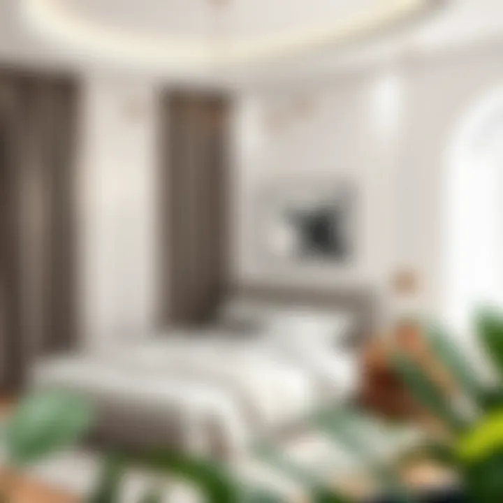 Elegant bedroom decor with minimalist design