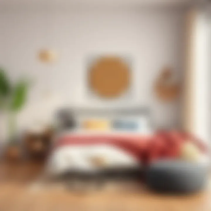 Stylish use of materials and textures in a bedroom setting