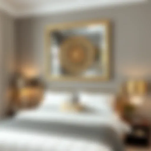 Elegant bedroom wall art