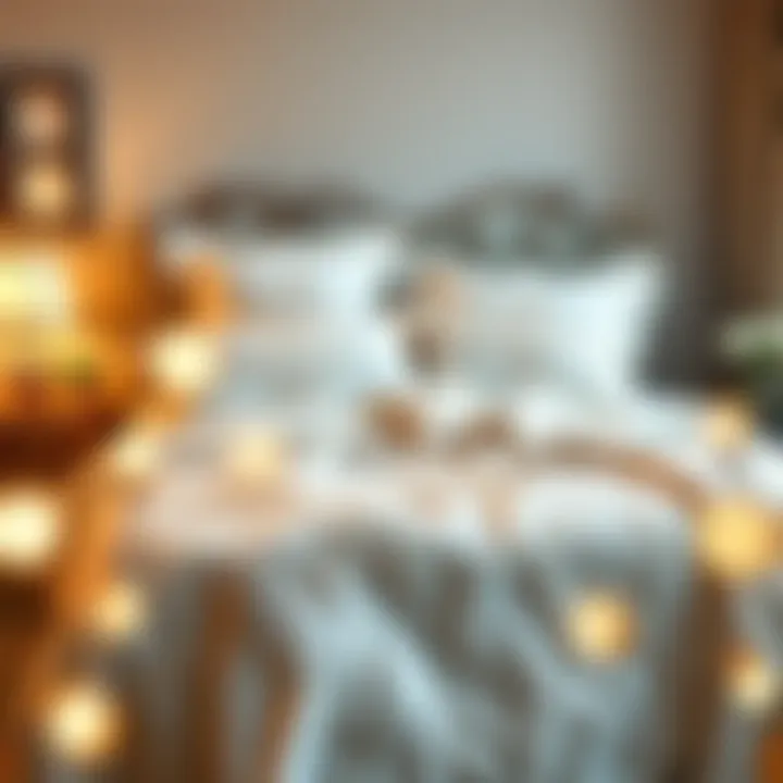 Luxurious bedspread displayed elegantly on a neatly made bed