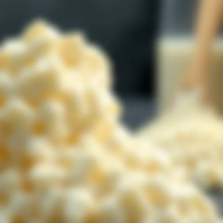 Close-up of yogurt cultures used for fermentation